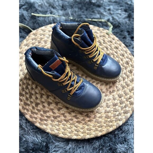 Tommy Hilfiger Kids Charlie‎ Slouchy Peacoat Boots US Size 1 - Picture 1 of 8